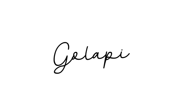 Use a signature maker to create a handwritten signature online. With this signature software, you can design (BallpointsItalic-DORy9) your own signature for name Golapi. Golapi signature style 11 images and pictures png