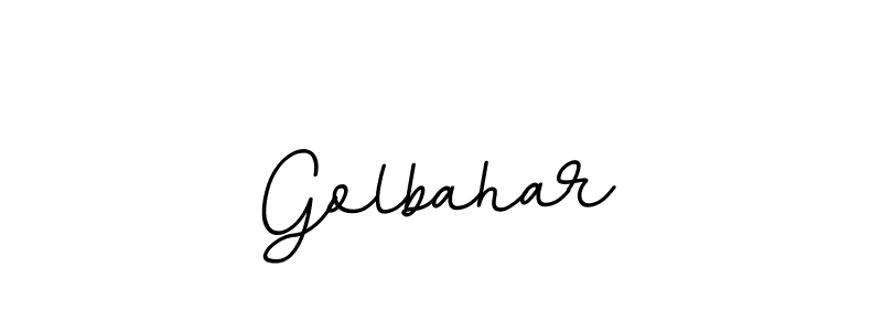 You should practise on your own different ways (BallpointsItalic-DORy9) to write your name (Golbahar) in signature. don't let someone else do it for you. Golbahar signature style 11 images and pictures png