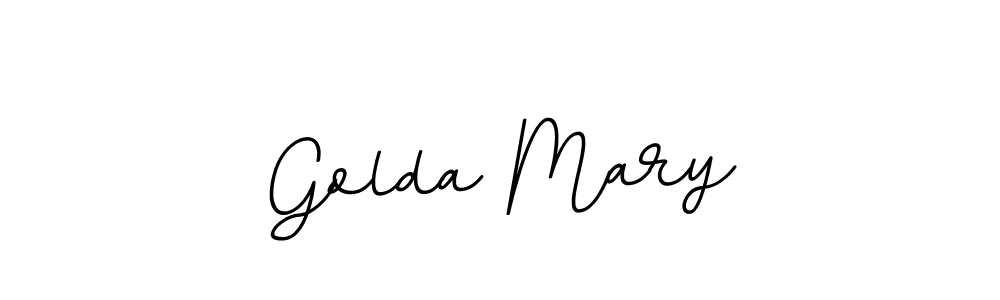 Design your own signature with our free online signature maker. With this signature software, you can create a handwritten (BallpointsItalic-DORy9) signature for name Golda Mary. Golda Mary signature style 11 images and pictures png