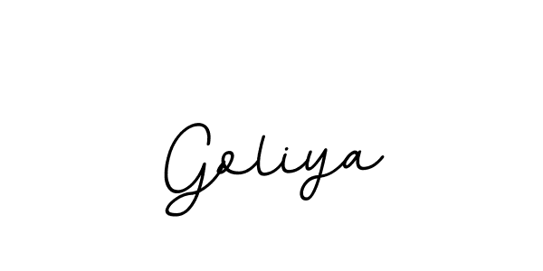You should practise on your own different ways (BallpointsItalic-DORy9) to write your name (Goliya) in signature. don't let someone else do it for you. Goliya signature style 11 images and pictures png