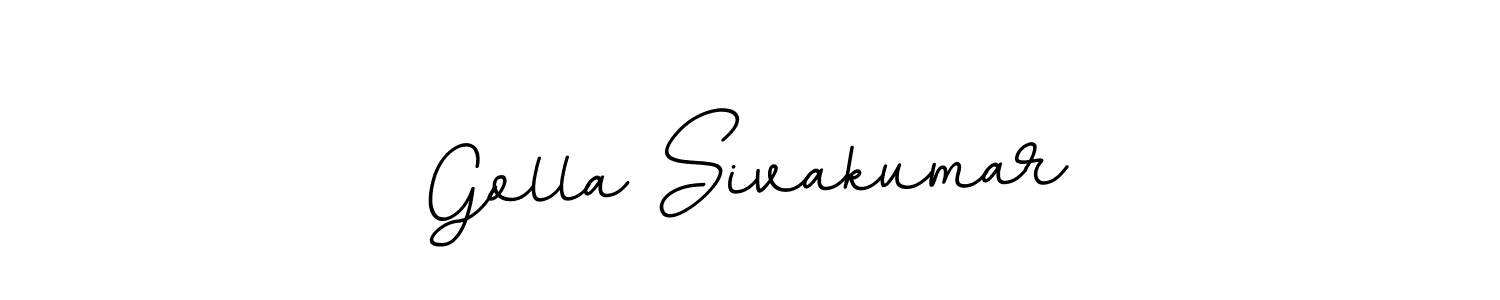 Create a beautiful signature design for name Golla Sivakumar. With this signature (BallpointsItalic-DORy9) fonts, you can make a handwritten signature for free. Golla Sivakumar signature style 11 images and pictures png