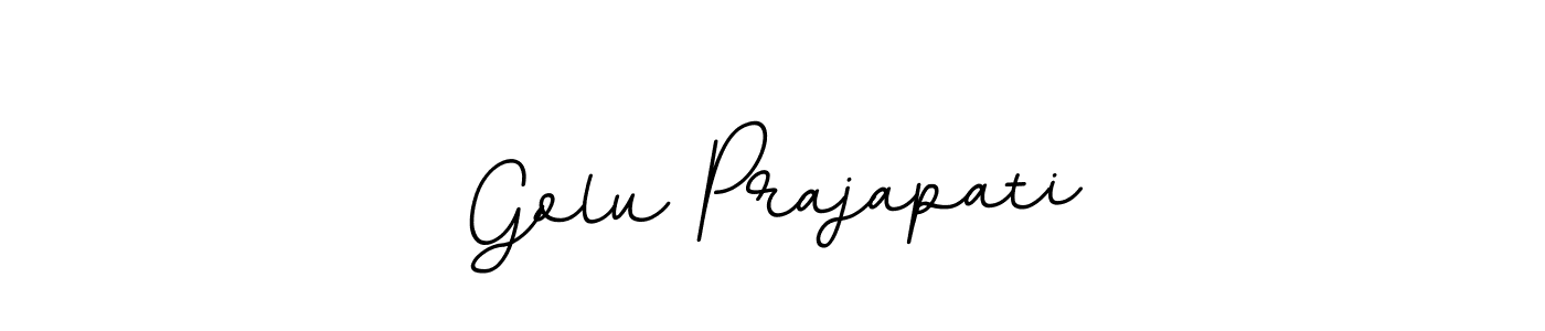 You should practise on your own different ways (BallpointsItalic-DORy9) to write your name (Golu Prajapati) in signature. don't let someone else do it for you. Golu Prajapati signature style 11 images and pictures png