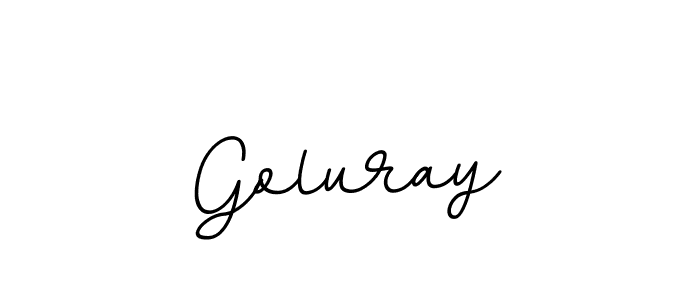 Create a beautiful signature design for name Goluray. With this signature (BallpointsItalic-DORy9) fonts, you can make a handwritten signature for free. Goluray signature style 11 images and pictures png