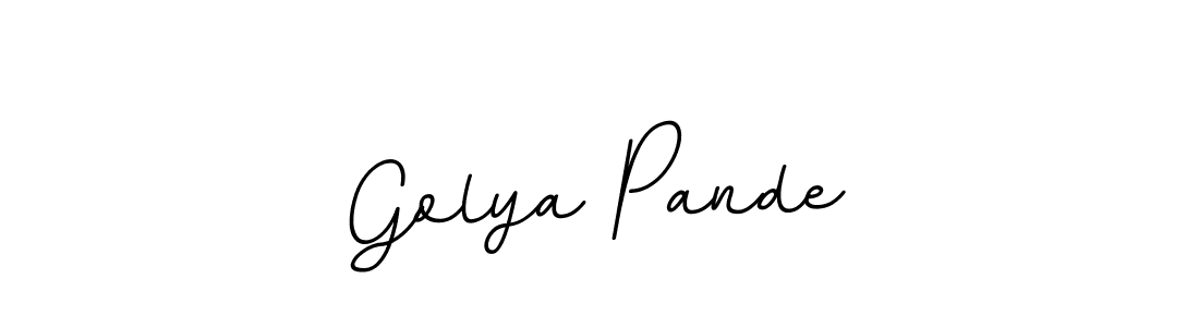 This is the best signature style for the Golya Pande name. Also you like these signature font (BallpointsItalic-DORy9). Mix name signature. Golya Pande signature style 11 images and pictures png