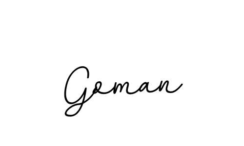 Goman stylish signature style. Best Handwritten Sign (BallpointsItalic-DORy9) for my name. Handwritten Signature Collection Ideas for my name Goman. Goman signature style 11 images and pictures png