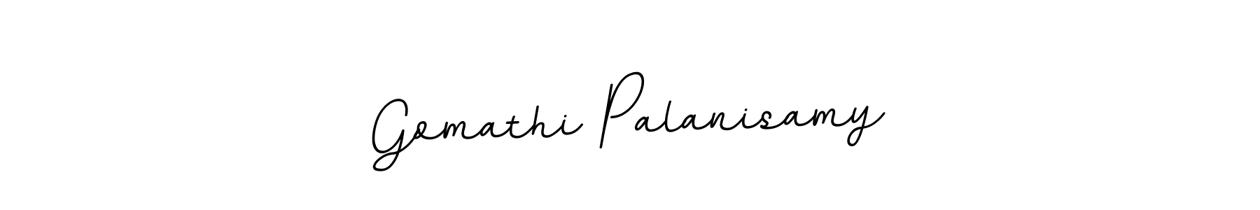 Create a beautiful signature design for name Gomathi Palanisamy. With this signature (BallpointsItalic-DORy9) fonts, you can make a handwritten signature for free. Gomathi Palanisamy signature style 11 images and pictures png