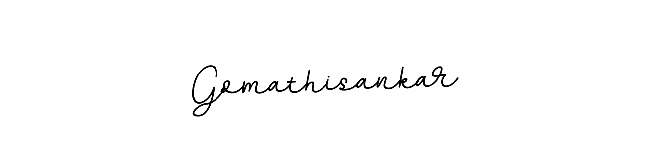 How to make Gomathisankar name signature. Use BallpointsItalic-DORy9 style for creating short signs online. This is the latest handwritten sign. Gomathisankar signature style 11 images and pictures png