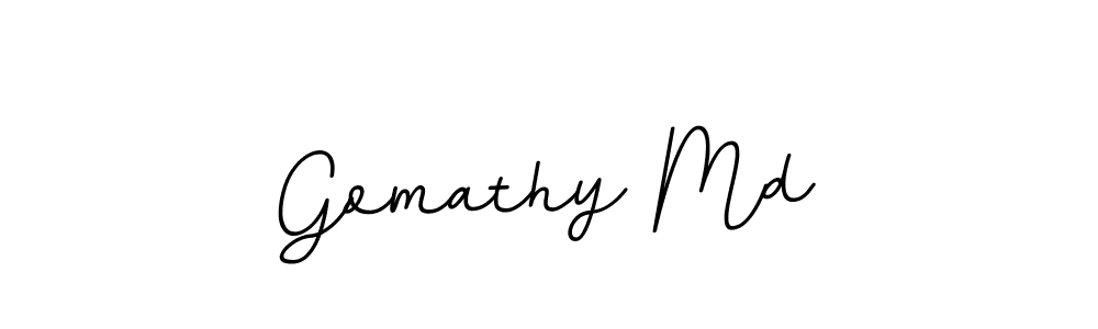 Gomathy Md stylish signature style. Best Handwritten Sign (BallpointsItalic-DORy9) for my name. Handwritten Signature Collection Ideas for my name Gomathy Md. Gomathy Md signature style 11 images and pictures png