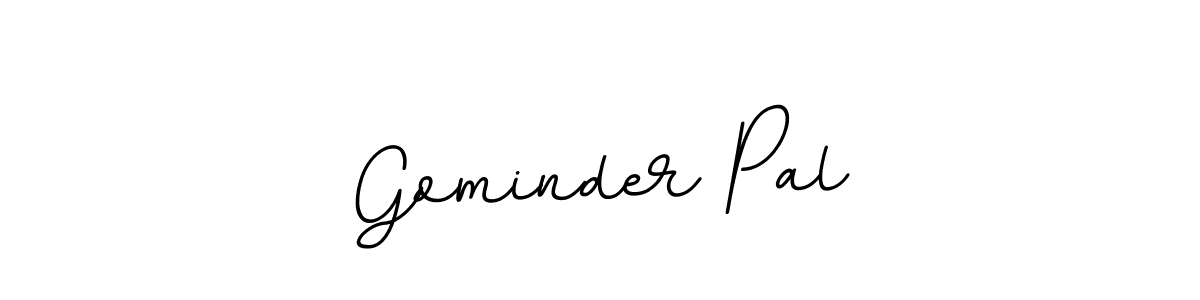 The best way (BallpointsItalic-DORy9) to make a short signature is to pick only two or three words in your name. The name Gominder Pal include a total of six letters. For converting this name. Gominder Pal signature style 11 images and pictures png