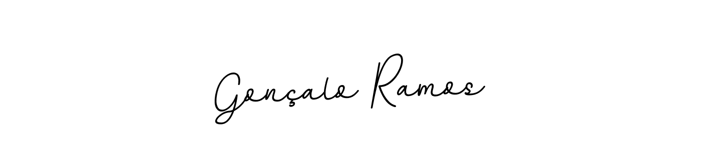 Gonçalo Ramos stylish signature style. Best Handwritten Sign (BallpointsItalic-DORy9) for my name. Handwritten Signature Collection Ideas for my name Gonçalo Ramos. Gonçalo Ramos signature style 11 images and pictures png