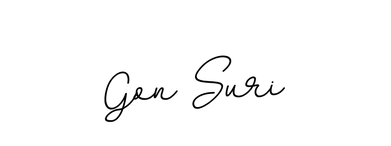 Design your own signature with our free online signature maker. With this signature software, you can create a handwritten (BallpointsItalic-DORy9) signature for name Gon Suri. Gon Suri signature style 11 images and pictures png