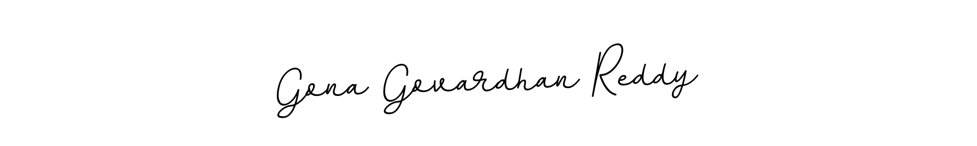 The best way (BallpointsItalic-DORy9) to make a short signature is to pick only two or three words in your name. The name Gona Govardhan Reddy include a total of six letters. For converting this name. Gona Govardhan Reddy signature style 11 images and pictures png