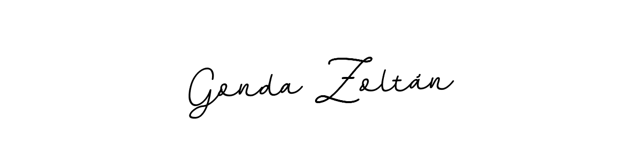 if you are searching for the best signature style for your name Gonda Zoltán. so please give up your signature search. here we have designed multiple signature styles  using BallpointsItalic-DORy9. Gonda Zoltán signature style 11 images and pictures png