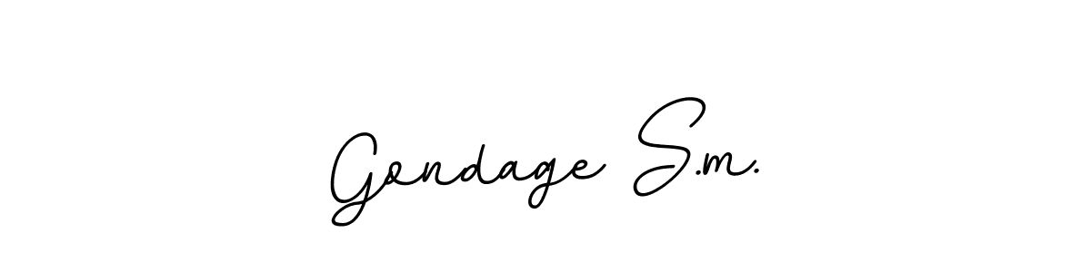 if you are searching for the best signature style for your name Gondage S.m.. so please give up your signature search. here we have designed multiple signature styles  using BallpointsItalic-DORy9. Gondage S.m. signature style 11 images and pictures png