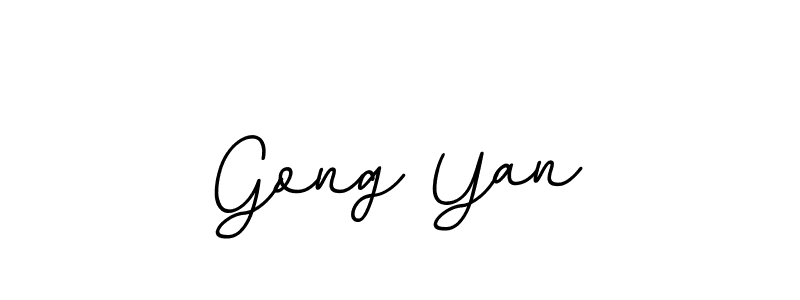 Use a signature maker to create a handwritten signature online. With this signature software, you can design (BallpointsItalic-DORy9) your own signature for name Gong Yan. Gong Yan signature style 11 images and pictures png