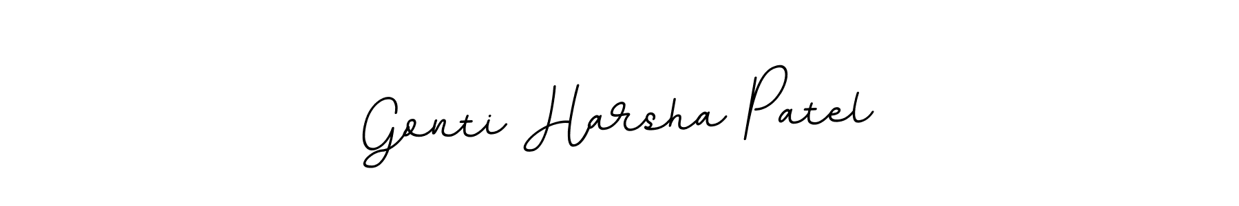 Use a signature maker to create a handwritten signature online. With this signature software, you can design (BallpointsItalic-DORy9) your own signature for name Gonti Harsha Patel. Gonti Harsha Patel signature style 11 images and pictures png