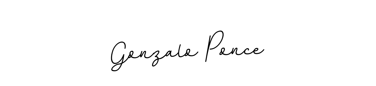 Create a beautiful signature design for name Gonzalo Ponce. With this signature (BallpointsItalic-DORy9) fonts, you can make a handwritten signature for free. Gonzalo Ponce signature style 11 images and pictures png