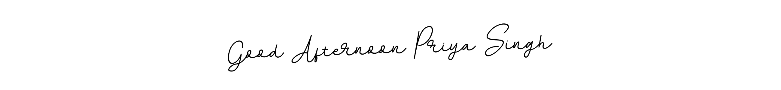 Make a beautiful signature design for name Good Afternoon Priya Singh. With this signature (BallpointsItalic-DORy9) style, you can create a handwritten signature for free. Good Afternoon Priya Singh signature style 11 images and pictures png