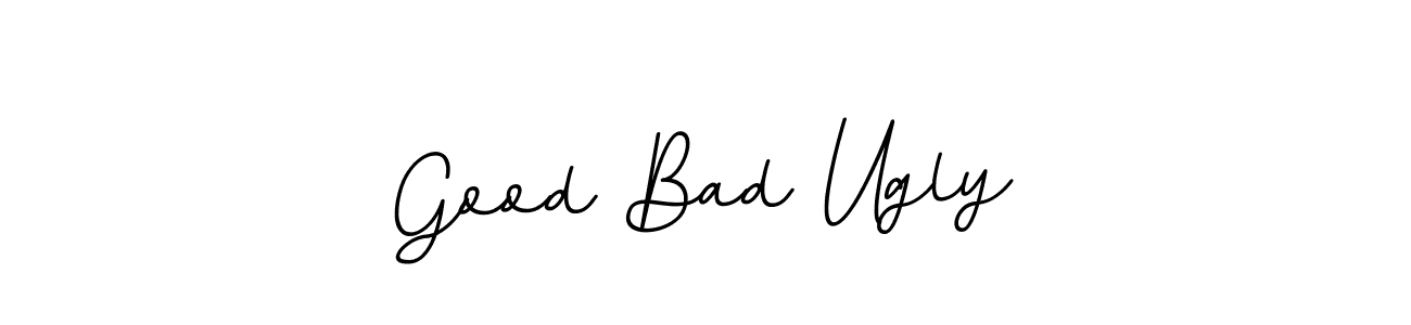 Design your own signature with our free online signature maker. With this signature software, you can create a handwritten (BallpointsItalic-DORy9) signature for name Good Bad Ugly. Good Bad Ugly signature style 11 images and pictures png