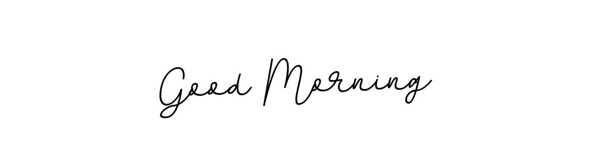 Good Morning stylish signature style. Best Handwritten Sign (BallpointsItalic-DORy9) for my name. Handwritten Signature Collection Ideas for my name Good Morning. Good Morning signature style 11 images and pictures png