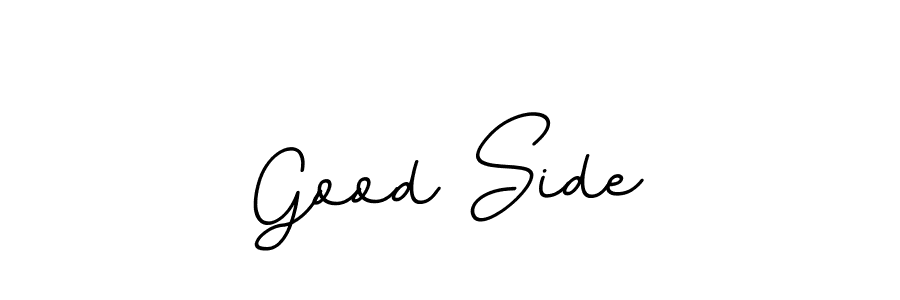 This is the best signature style for the Good Side name. Also you like these signature font (BallpointsItalic-DORy9). Mix name signature. Good Side signature style 11 images and pictures png