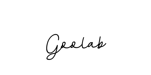 The best way (BallpointsItalic-DORy9) to make a short signature is to pick only two or three words in your name. The name Goolab include a total of six letters. For converting this name. Goolab signature style 11 images and pictures png