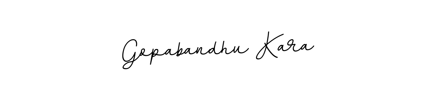 Create a beautiful signature design for name Gopabandhu Kara. With this signature (BallpointsItalic-DORy9) fonts, you can make a handwritten signature for free. Gopabandhu Kara signature style 11 images and pictures png