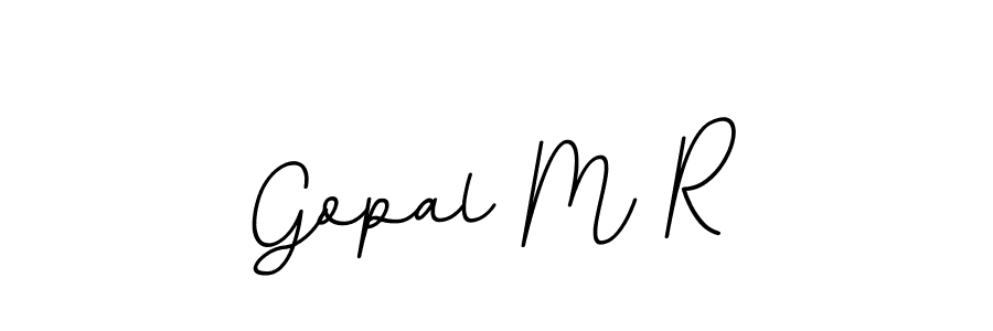 Use a signature maker to create a handwritten signature online. With this signature software, you can design (BallpointsItalic-DORy9) your own signature for name Gopal M R. Gopal M R signature style 11 images and pictures png