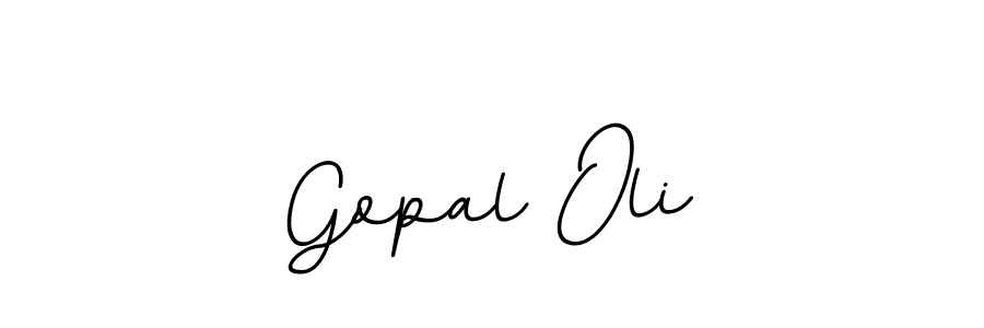 Create a beautiful signature design for name Gopal Oli. With this signature (BallpointsItalic-DORy9) fonts, you can make a handwritten signature for free. Gopal Oli signature style 11 images and pictures png