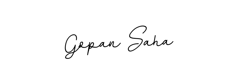 BallpointsItalic-DORy9 is a professional signature style that is perfect for those who want to add a touch of class to their signature. It is also a great choice for those who want to make their signature more unique. Get Gopan Saha name to fancy signature for free. Gopan Saha signature style 11 images and pictures png
