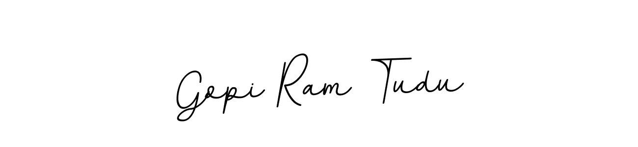 Design your own signature with our free online signature maker. With this signature software, you can create a handwritten (BallpointsItalic-DORy9) signature for name Gopi Ram Tudu. Gopi Ram Tudu signature style 11 images and pictures png