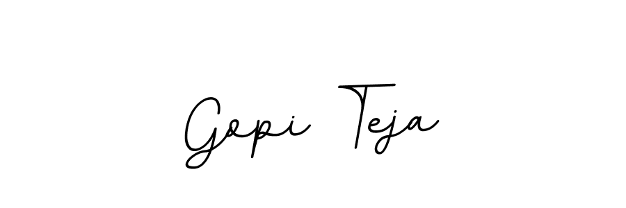 Use a signature maker to create a handwritten signature online. With this signature software, you can design (BallpointsItalic-DORy9) your own signature for name Gopi Teja. Gopi Teja signature style 11 images and pictures png