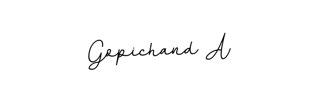 Gopichand A stylish signature style. Best Handwritten Sign (BallpointsItalic-DORy9) for my name. Handwritten Signature Collection Ideas for my name Gopichand A. Gopichand A signature style 11 images and pictures png