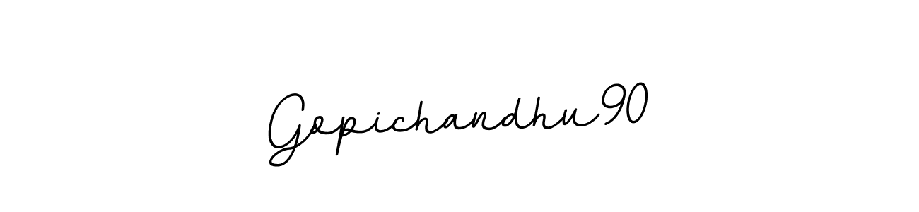 Create a beautiful signature design for name Gopichandhu90. With this signature (BallpointsItalic-DORy9) fonts, you can make a handwritten signature for free. Gopichandhu90 signature style 11 images and pictures png