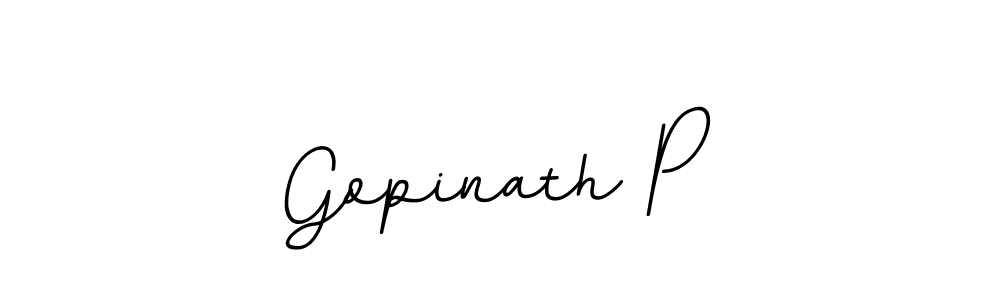 Make a beautiful signature design for name Gopinath P. With this signature (BallpointsItalic-DORy9) style, you can create a handwritten signature for free. Gopinath P signature style 11 images and pictures png