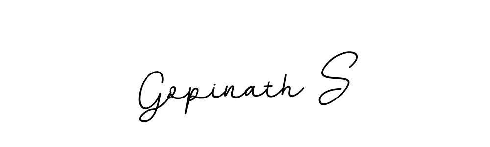 Design your own signature with our free online signature maker. With this signature software, you can create a handwritten (BallpointsItalic-DORy9) signature for name Gopinath S. Gopinath S signature style 11 images and pictures png
