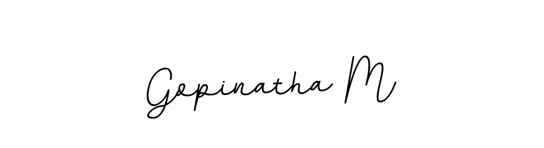 Make a beautiful signature design for name Gopinatha M. With this signature (BallpointsItalic-DORy9) style, you can create a handwritten signature for free. Gopinatha M signature style 11 images and pictures png