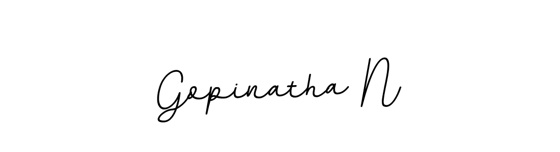 The best way (BallpointsItalic-DORy9) to make a short signature is to pick only two or three words in your name. The name Gopinatha N include a total of six letters. For converting this name. Gopinatha N signature style 11 images and pictures png