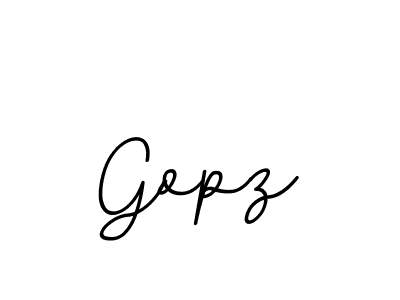 You should practise on your own different ways (BallpointsItalic-DORy9) to write your name (Gopz) in signature. don't let someone else do it for you. Gopz signature style 11 images and pictures png