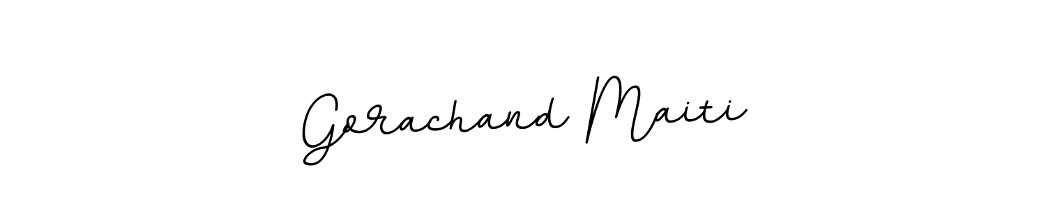 You should practise on your own different ways (BallpointsItalic-DORy9) to write your name (Gorachand Maiti) in signature. don't let someone else do it for you. Gorachand Maiti signature style 11 images and pictures png