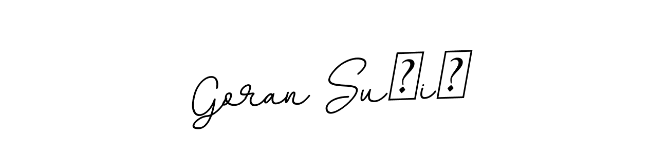 Make a short Goran Sučić signature style. Manage your documents anywhere anytime using BallpointsItalic-DORy9. Create and add eSignatures, submit forms, share and send files easily. Goran Sučić signature style 11 images and pictures png