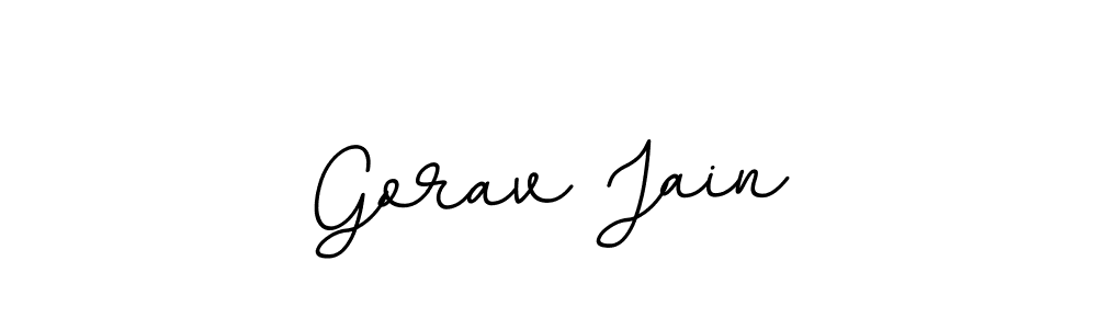 Also we have Gorav Jain name is the best signature style. Create professional handwritten signature collection using BallpointsItalic-DORy9 autograph style. Gorav Jain signature style 11 images and pictures png