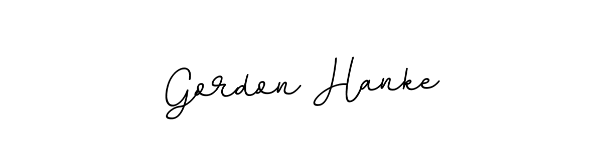 How to make Gordon Hanke name signature. Use BallpointsItalic-DORy9 style for creating short signs online. This is the latest handwritten sign. Gordon Hanke signature style 11 images and pictures png