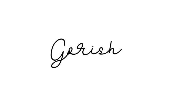 Also we have Gorish name is the best signature style. Create professional handwritten signature collection using BallpointsItalic-DORy9 autograph style. Gorish signature style 11 images and pictures png