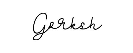 An effortless, minimalist signature concept for Gorksh using BallpointsItalic-DORy9 design. Clean lines that look great on any document. Gorksh signature style 11 images and pictures png