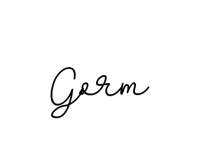 Make a beautiful signature design for name Gorm. With this signature (BallpointsItalic-DORy9) style, you can create a handwritten signature for free. Gorm signature style 11 images and pictures png