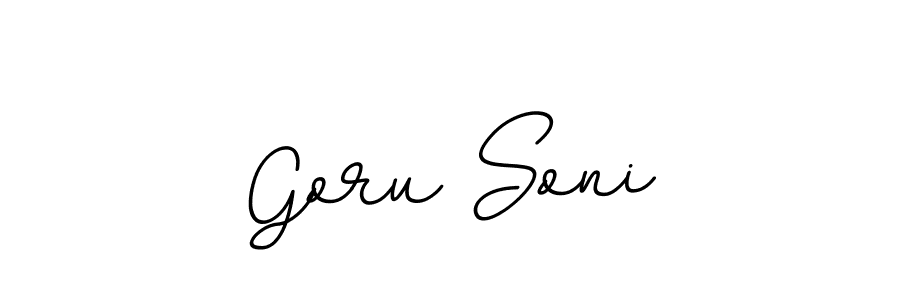 Also we have Goru Soni name is the best signature style. Create professional handwritten signature collection using BallpointsItalic-DORy9 autograph style. Goru Soni signature style 11 images and pictures png