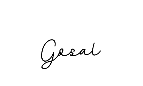 Gosal stylish signature style. Best Handwritten Sign (BallpointsItalic-DORy9) for my name. Handwritten Signature Collection Ideas for my name Gosal. Gosal signature style 11 images and pictures png