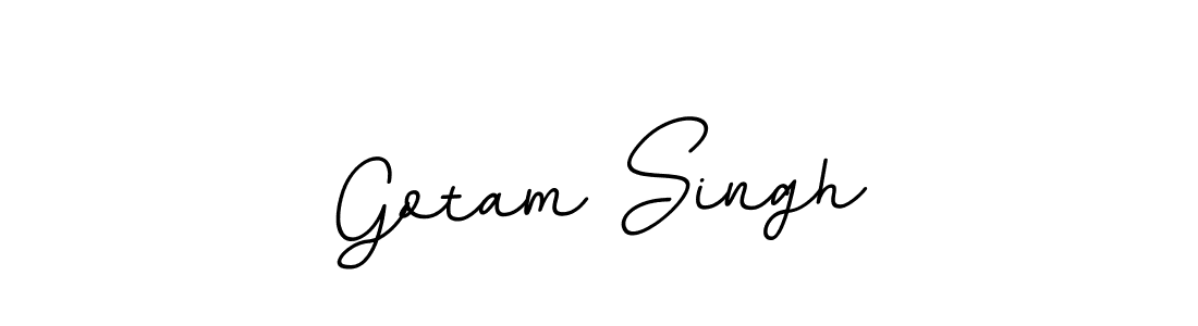 Create a beautiful signature design for name Gotam Singh. With this signature (BallpointsItalic-DORy9) fonts, you can make a handwritten signature for free. Gotam Singh signature style 11 images and pictures png