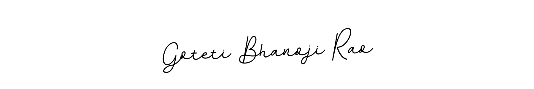 How to make Goteti Bhanoji Rao name signature. Use BallpointsItalic-DORy9 style for creating short signs online. This is the latest handwritten sign. Goteti Bhanoji Rao signature style 11 images and pictures png